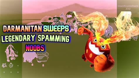 Darmanitan Sweeps Legendary Spamming Noobs Pokemon Showdown Ou Belly