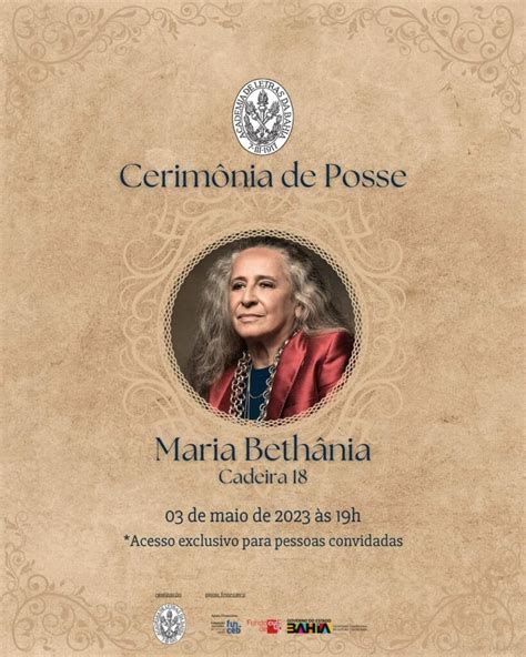 Maria Beth Nia Ser Empossada Nesta Quarta Feira Na Academia De Letras