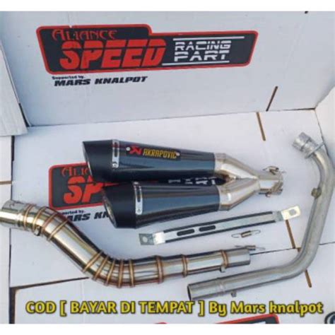 Jual Knalpot Akrapovic Cabang CBR150R CB150R CBR 150R VIXION R15 V3 GSX