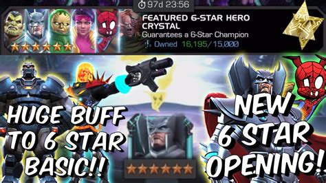 New 6 Star Featured Crystal Opening Massive Buff To 6 Star Basic Marvel Contest Of