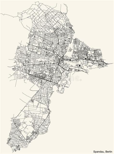 Plan De Mapa De Carreteras De La Ciudad De Las Calles Del Borough