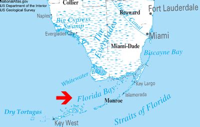 NOAA Miami Regional Library - Regional Databases - Florida Bay location map