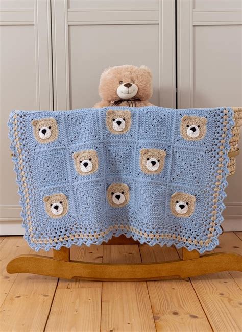 Bear Crochet Baby Blanket Cute Easy Tutorial Maisie And Ruth