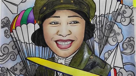 Bessie Coleman Bold Women In Black History Coloring Book Youtube