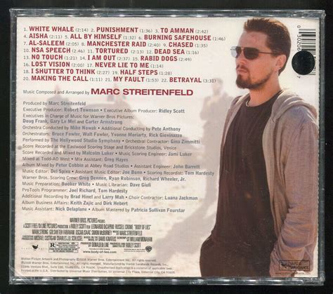 Body Of Lies Soundtrack Marc Streitenfeld Varèse Sarabande Sealed Cd Ebay