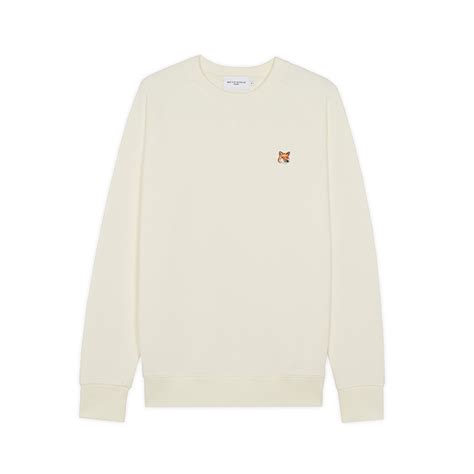 Maison KitsunÉ 白色狐狸頭logo長袖衛衣 Xs 誠品線上