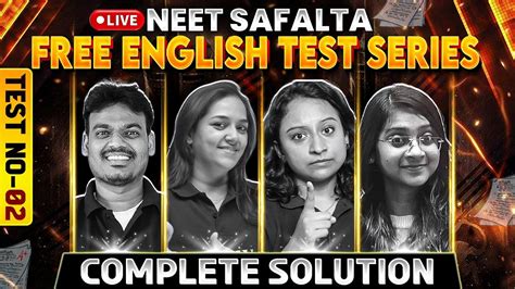 Part Test 02 Complete Solution NEET SAFALTA Free English Test