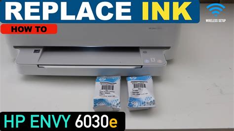 Hp Envy 6030e Ink Cartridge Replacement Youtube