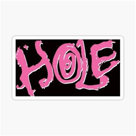 "hole logo" Sticker for Sale by aristea444 | Redbubble