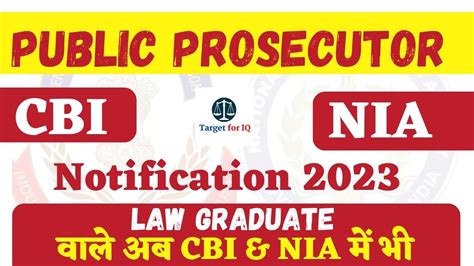 Public Prosecutor Notification Cbi Nia Youtube