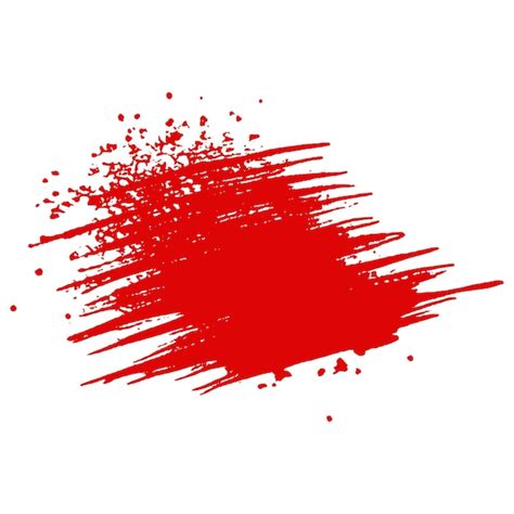 Premium Vector Vector Watercolor Painted Red Brush Stroke Paint Or