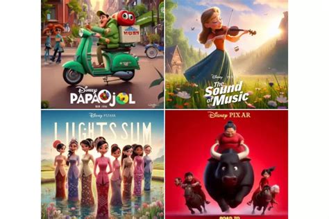 Berikut Ini Link Dan Tutorial Cara Bikin Poster Film Lucu Ala Disney Pixar Ai Yang Viral Di