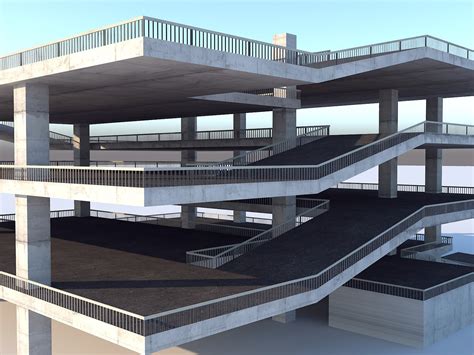 3D Multi Storey Car Park TurboSquid 1285521