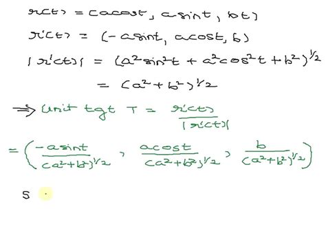 SOLVED Point Consider The Helix R T Cos 3t Sin 3t 4t