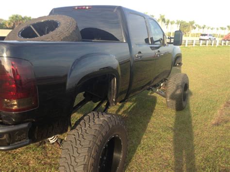 Monster Gmc Sierra Sle Crew Cab X Black Sema Show Truck Lifted