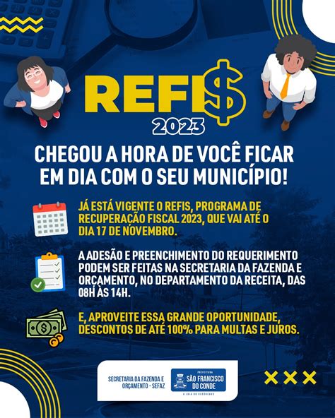 Já está vigente o REFIS Programa de Recuperação Fiscal 2023 que vai