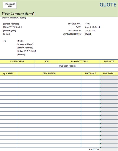 EXCEL of Invoice Template.xls | WPS Free Templates