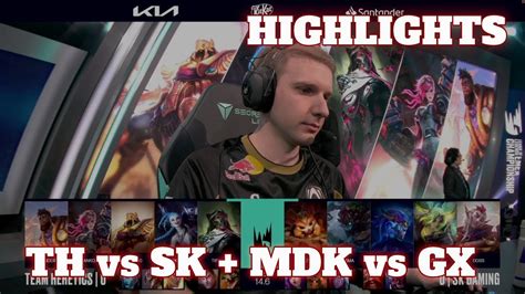 Heretics Vs SK MDK Vs GiantX All Games Highlights Round 2 LEC