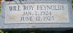 Will Roy Reynolds 1924 1925 Mémorial Find a Grave