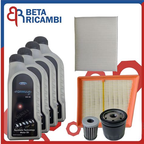 Kit Tagliando Per Ford Fiesta 1 4 GPL VI B Max Benzina 4 Filtri 4 Olio