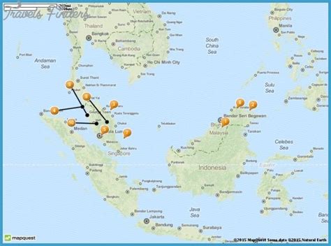 Malaysia Map Tourist Attractions - TravelsFinders.Com