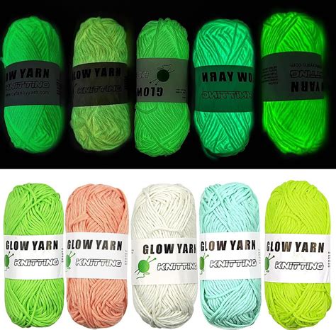 Amazon Rolls Glow In The Dark Yarn For Crochet Yards Upgrade