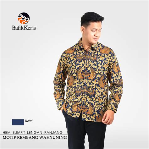 Kemeja Slimfit Batik Lengan Panjang Motif Rembang Wahyuning Batik