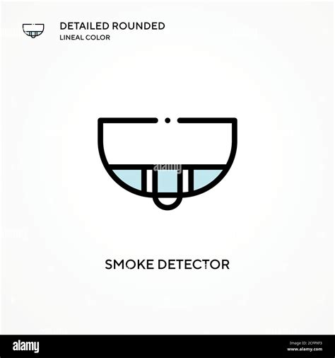 Smoke Detector Vector Icon Modern Vector Illustration Concepts Easy To Edit And Customize