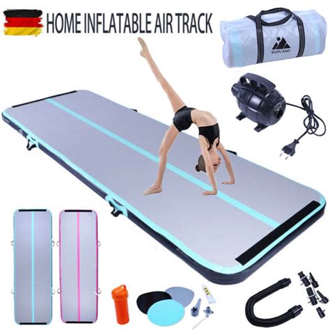 Air Turnmatte Track Tumbling Matte Aufblasbar Gymnastikmatte Mit Pumpe