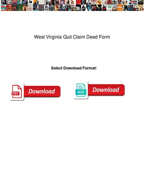 Fillable Online West Virginia Quit Claim Deed Form West Virginia Quit Claim Deed Form Totally