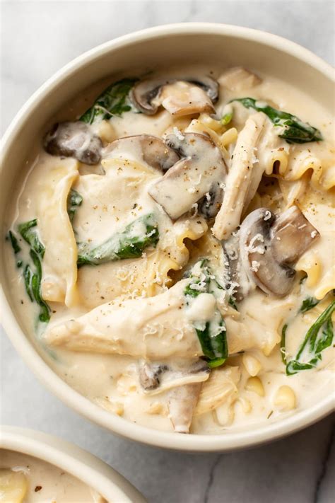 Creamy Chicken Lasagna Soup • Salt And Lavender