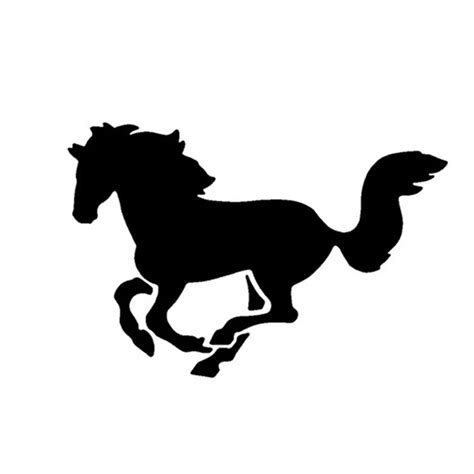 15*10CM Running HORSE Mustang Car Stickers And Stickers Animal Horse Galloping Car Stickers-in ...