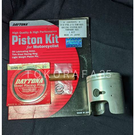 Jual Piston Set Daytona Suzuki Crystal Tornado Gs Shopee Indonesia