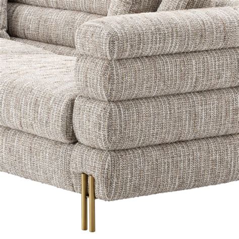 EICHHOLTZ York Sofa Mademoiselle Beige Wilhelmina Designs