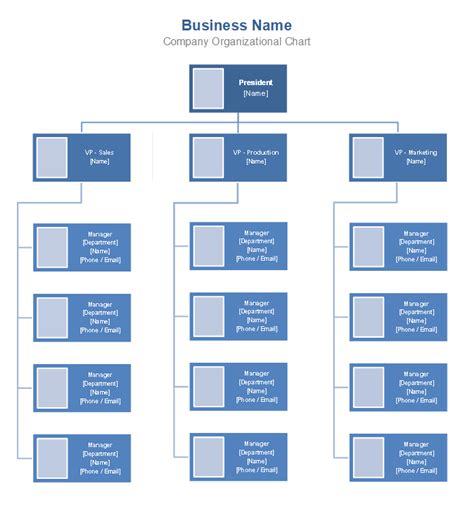 Organizational Hierarchy Chart Templates | 12+ Free Printable Word ...