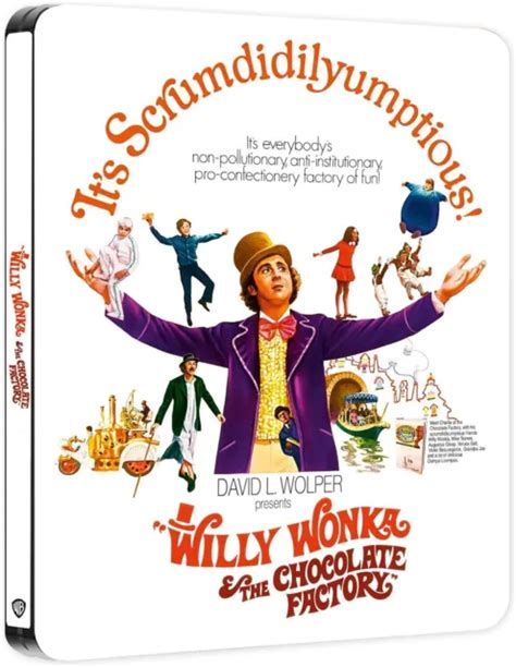 Willy Wonka The Chocolate Factory K Uhd Blu Ray Steelbook New