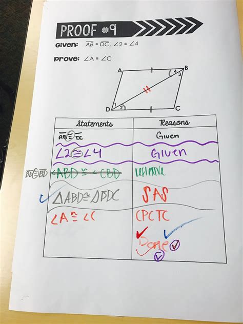 Triangle Congruence w/ Proofs Activity | Mrs. Newell's Math