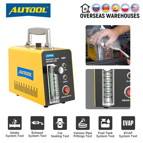 Autool Sdt Car Smoke Leak Detector Oil Pipe Leaks Analyzer Tester