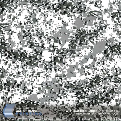 Tiger Stripe Digital Snow Hydrographic Film - WTP-460 | TWN Industries