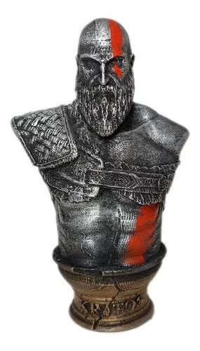 Busto Kratos God Of War Estátua Em Resina 12 Cm Parcelamento sem juros