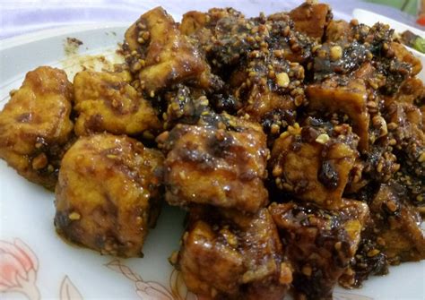 resep tahu bumbu kacang simple oleh iffa cookpad