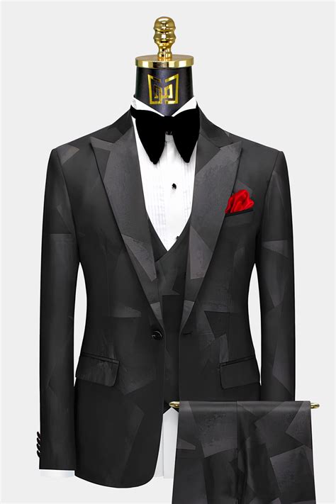 Mens Black Designer Suit Gentlemans Guru