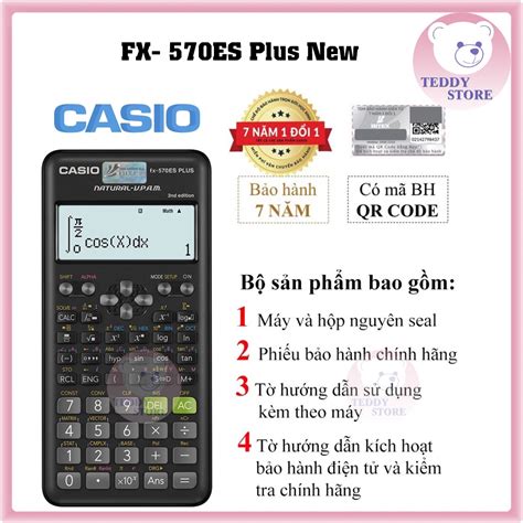 Máy Tính Fx 570es Plus New Máy Tính Casio Chính Hãng Bitex Bảo Hành 7 Năm Trọn Đời Học Sinh