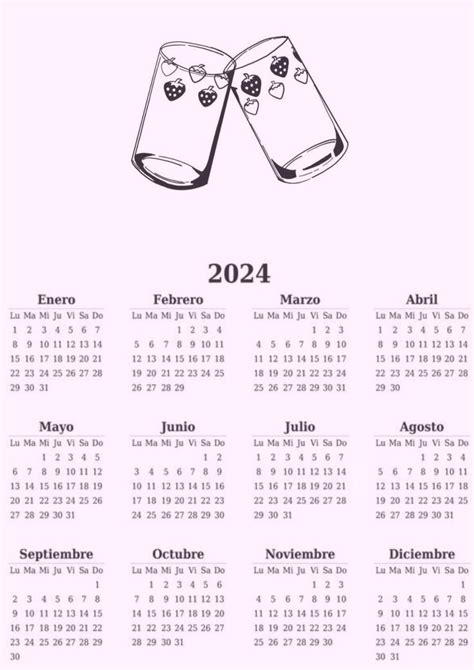 NANA 2024 Calendario En 2024 Pegatinas Bonitas Dibujos Tiernos Y