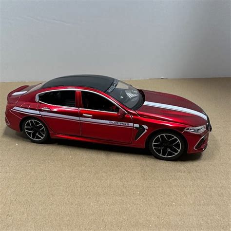 Toys 124 Bmw M8 Mh8 80 Manhart Alloy Car Model Diecast Red Headlight