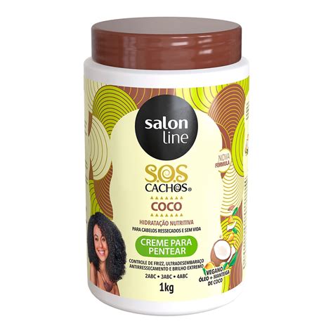 SOS CREME PENTEAR CONDICIONADOR COCO SALON LINE TRATAMENTO PROFUNDO 1KG