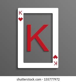 King Hearts Playing Card Stock Vector (Royalty Free) 155777972 ...