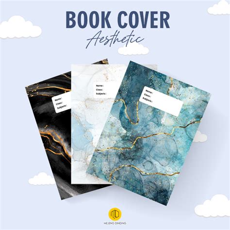 Jual Sampul Buku Aesthetic Isi 10 Pcs Sampul Buku Motif Marble Sampul Buku Book Cover A5b5