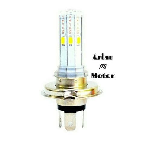 Jual Lampu Depan Motor Led H Mata Dengan Titik Melingkar Putih