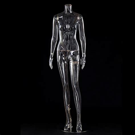 Transparent Female Mannequins Without Head Fashion Display Mannequin